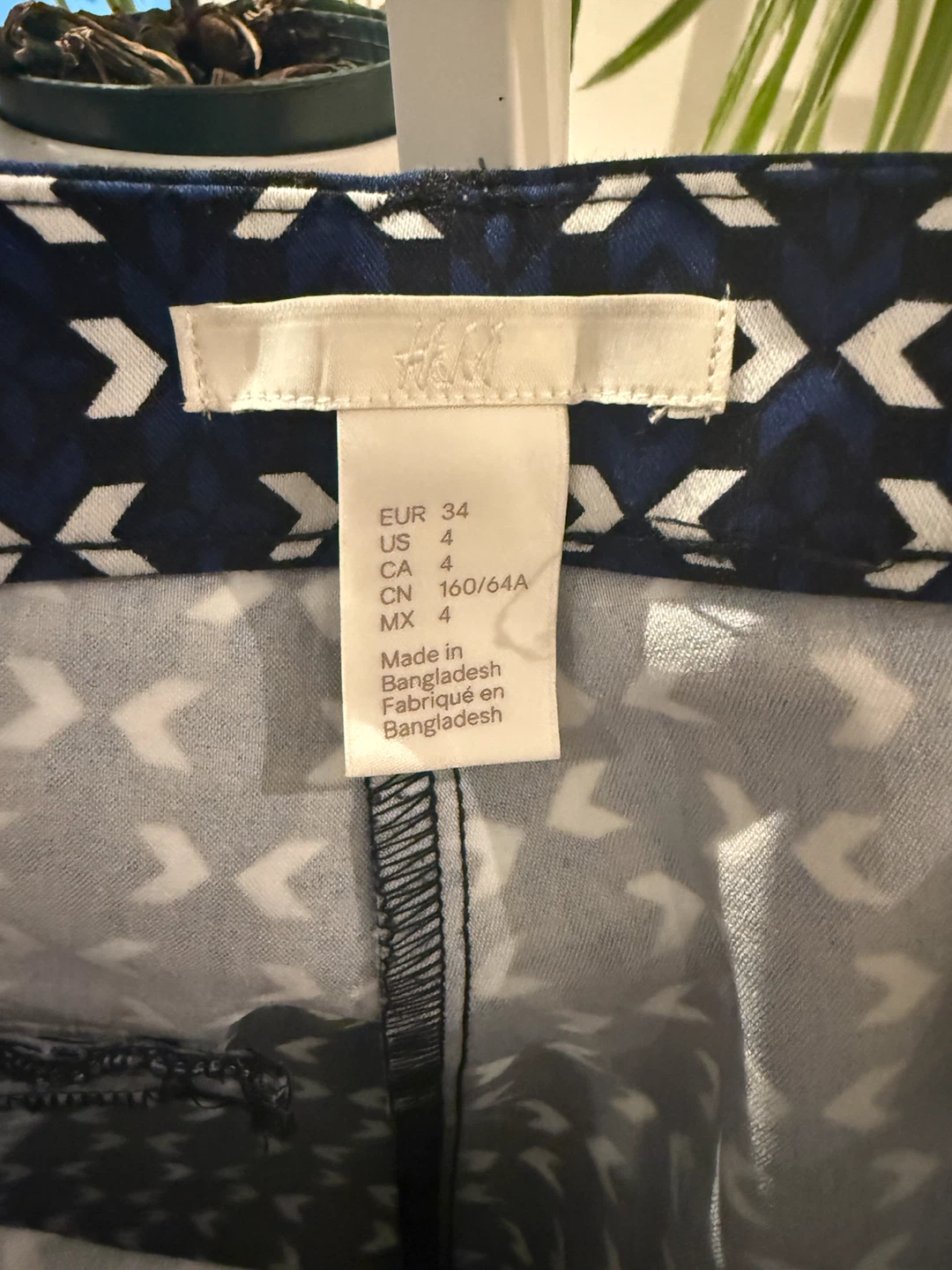 H&M Patterned Trousers Size 4 - photo 2
