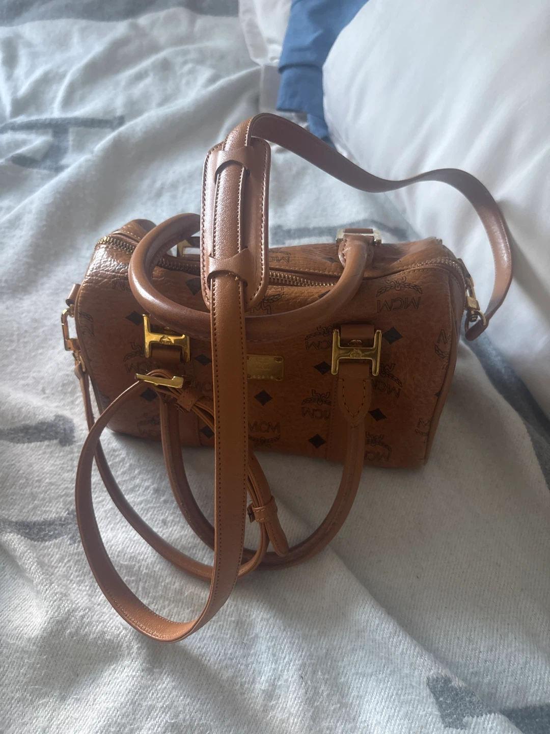 MCM Visetos Boston Bag - photo 2