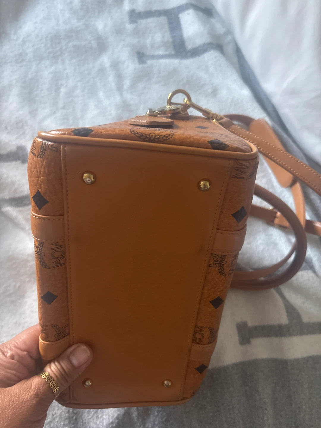 MCM Visetos Boston Bag - photo 3