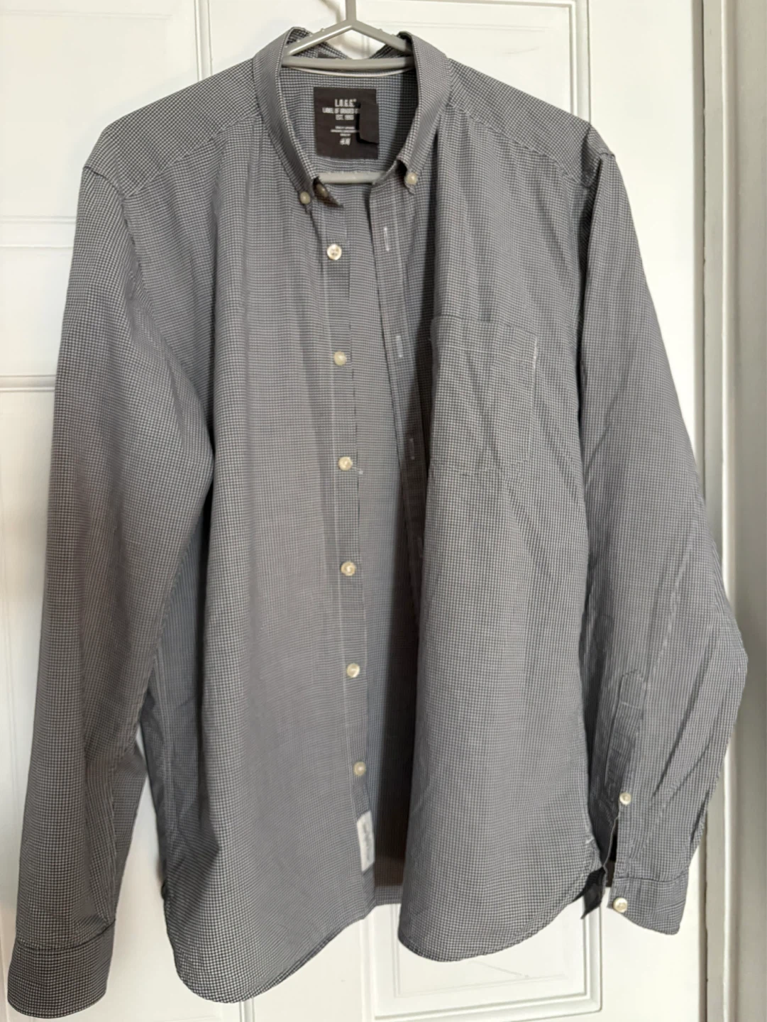 H&M L.O.G.G. Gingham Button-Down Shirt
