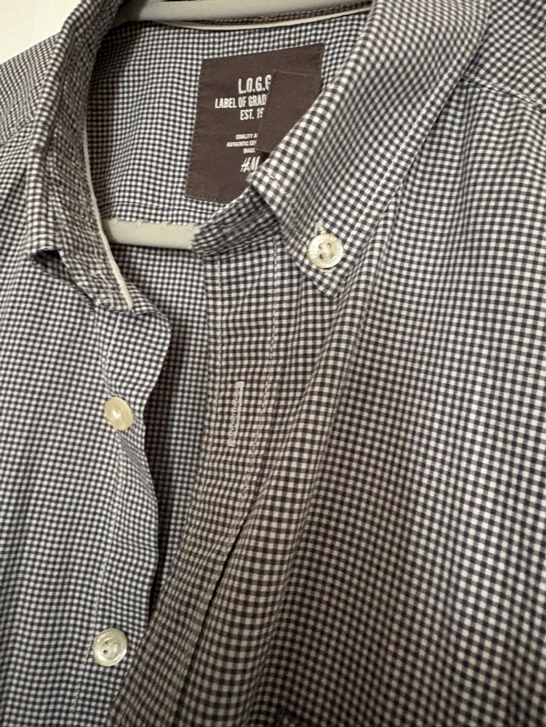 H&M L.O.G.G. Gingham Button-Down Shirt - photo 3