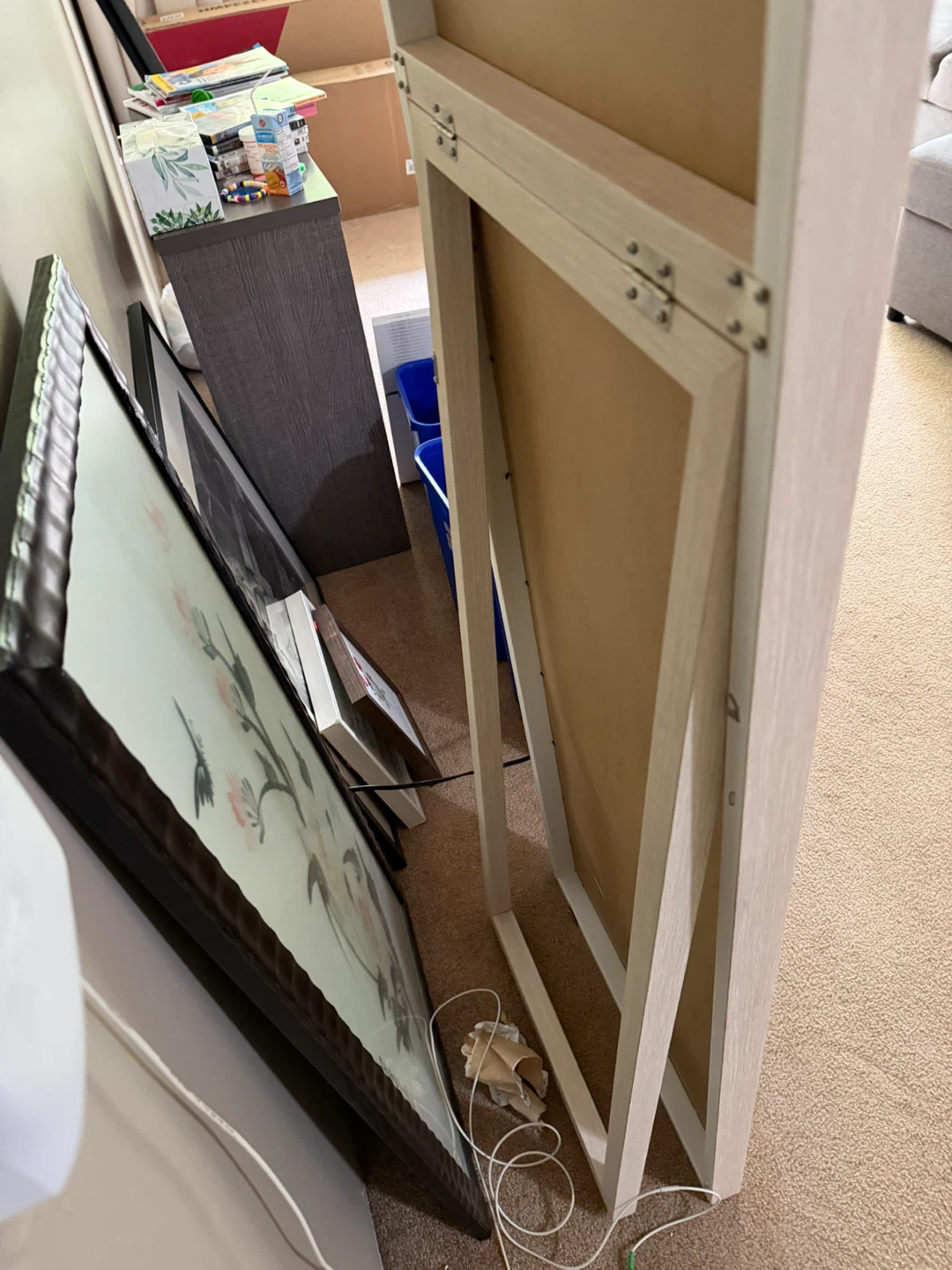 Full Length Mirror with stand 65 height by 28. - photo 2