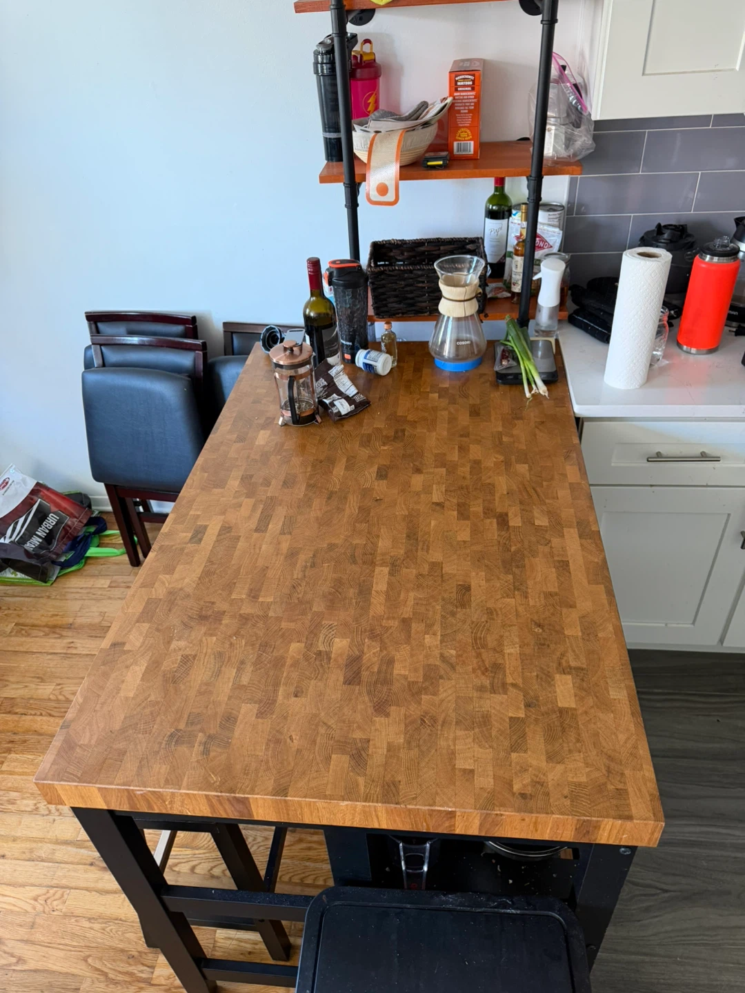 Kitchen Island with Butcher Block Top - photo 3