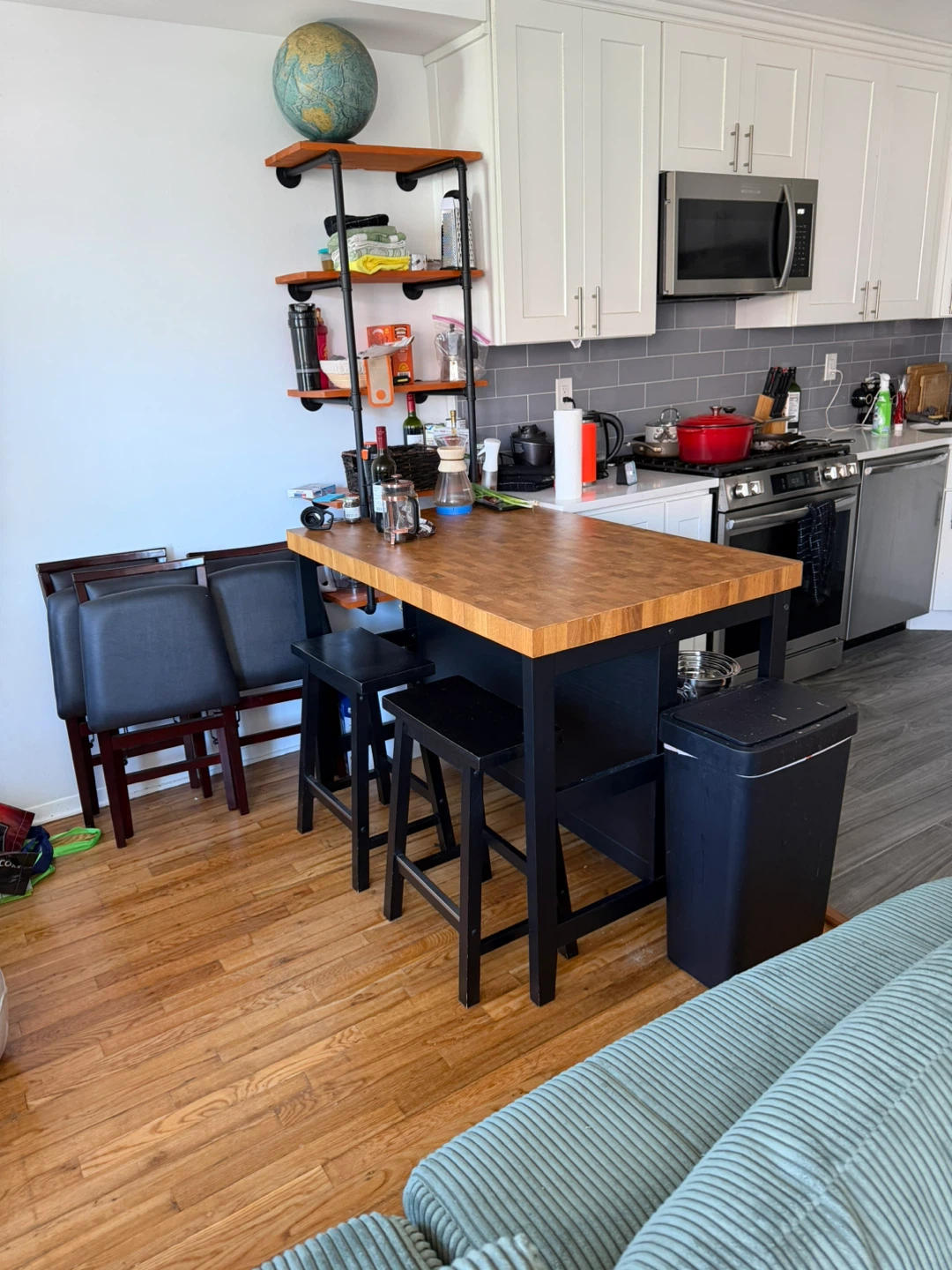 Kitchen Island with Butcher Block Top - photo 2