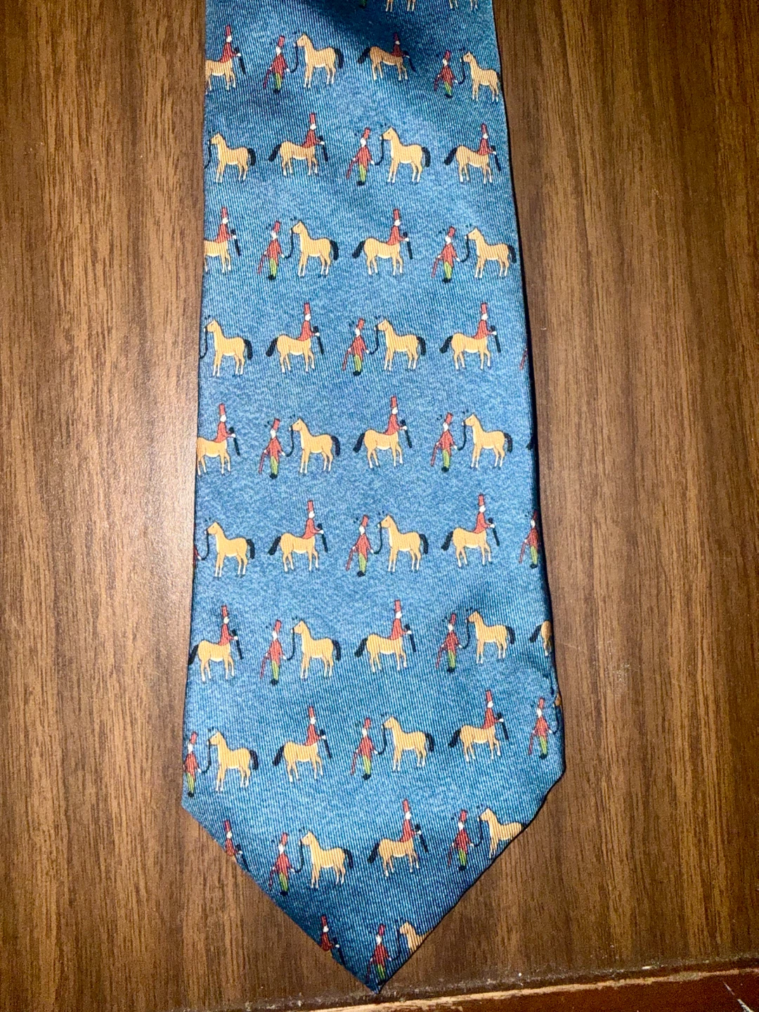 Hermès Paris 100% Silk Vintage Tie – Equestrian
