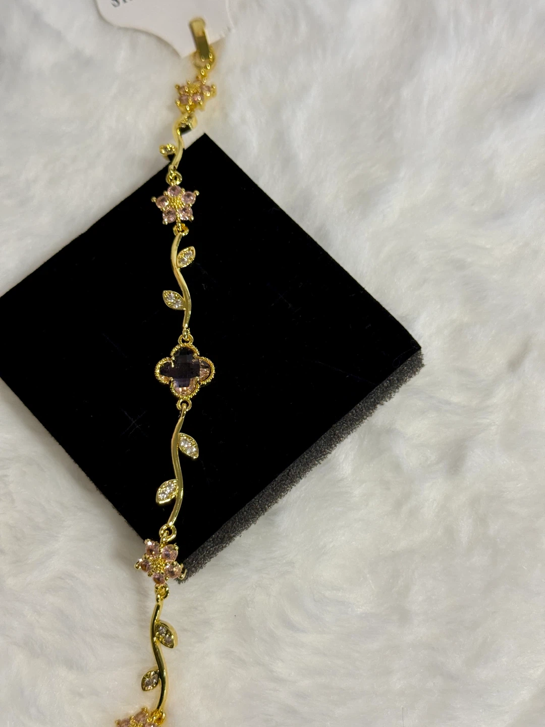 Set of 4 Gold-Tone Floral Link Bracelets - photo 5