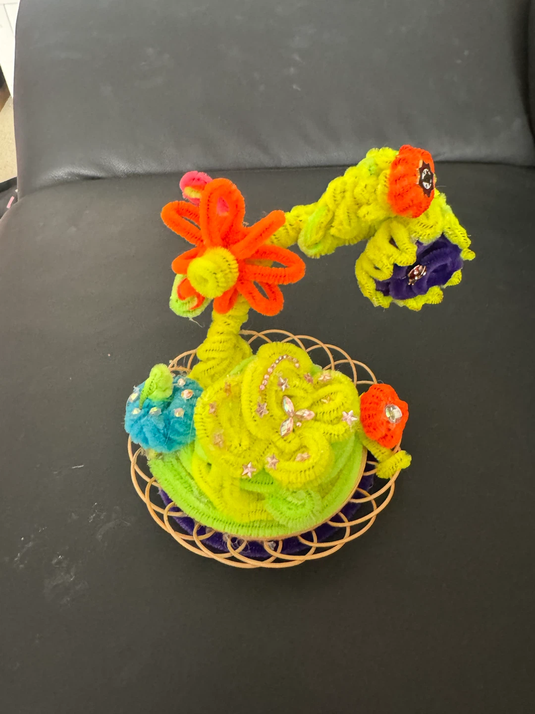 Handmade Pipe Cleaner Flower Arrangement