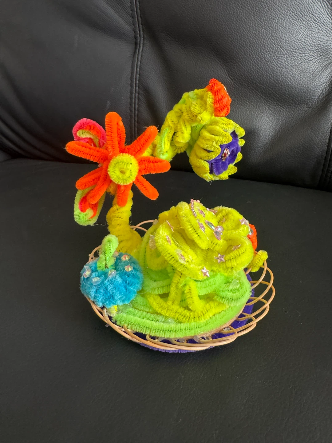 Handmade Pipe Cleaner Flower Arrangement - photo 3