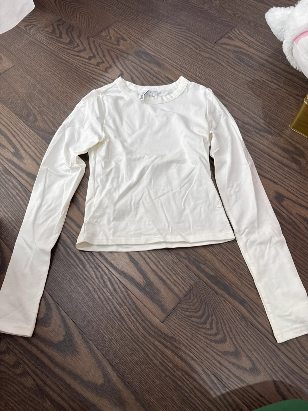 H&M White Long-Sleeve Shirt