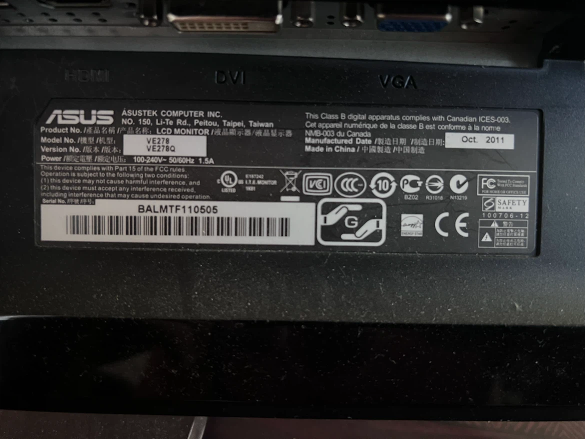 27" ASUS Gaming / Desktop Monitor (VE278Q) - photo 3