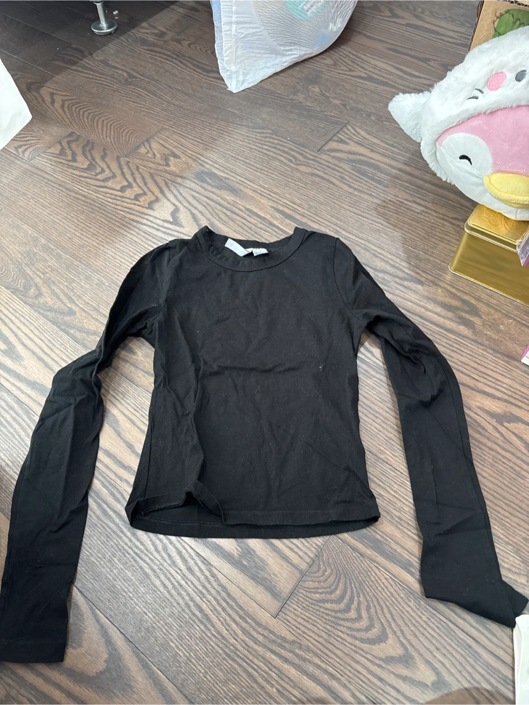 H&M Black Long Sleeve Top