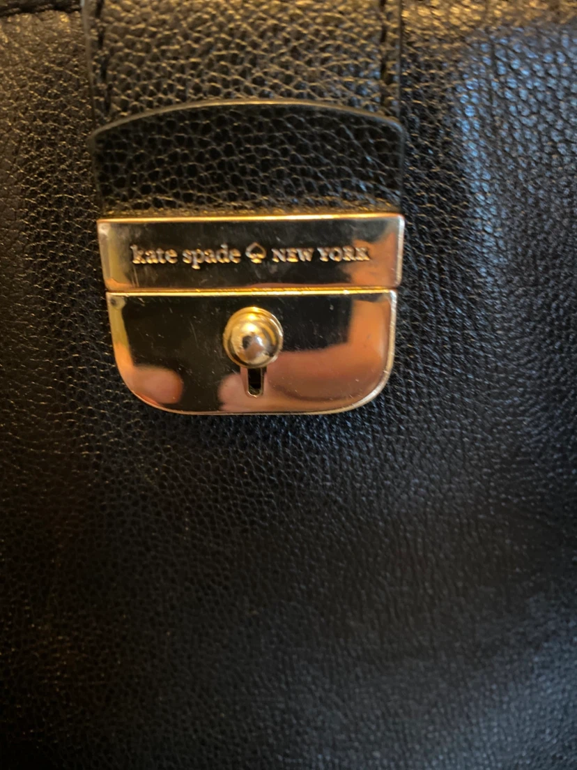 Kate Spade black leather tote bag - photo 2