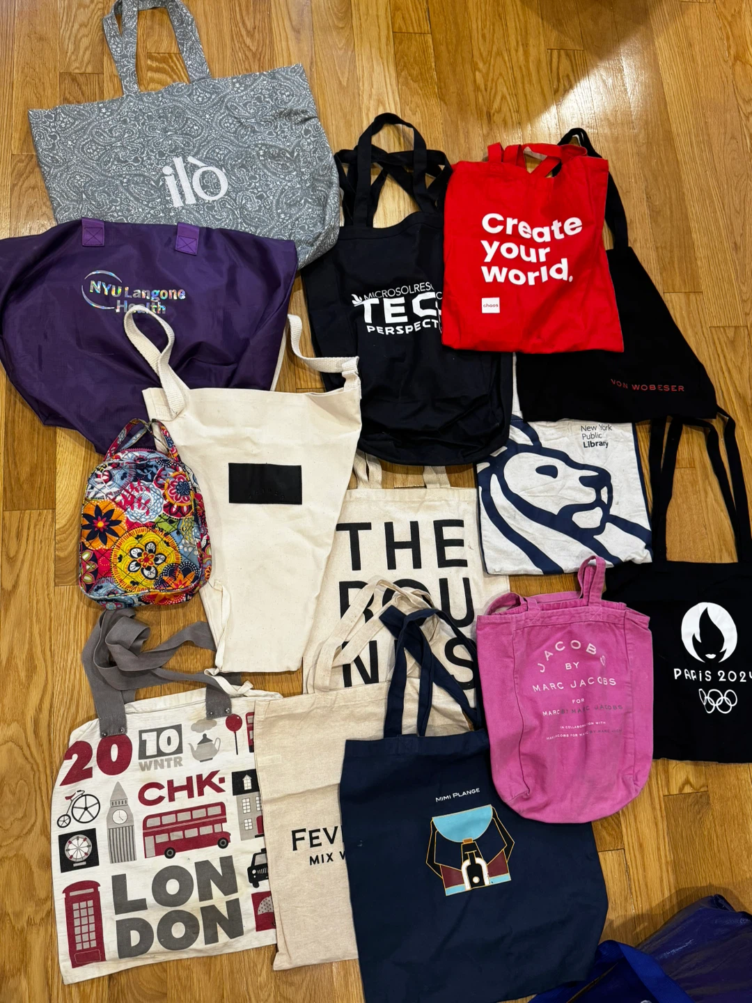 Assorted Collection of Tote Bags (15)