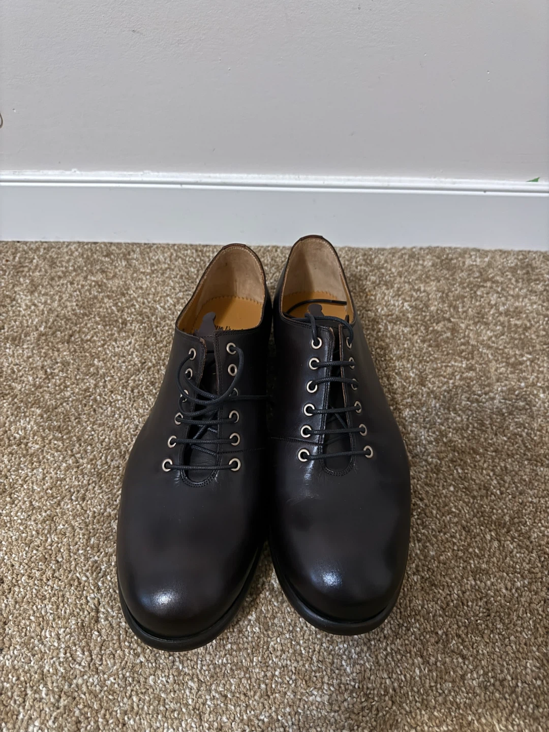John Fluevog Leather Derby Shoes Size 11.5