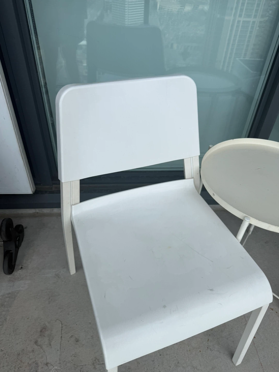 Two IKEA White Chairs - photo 3
