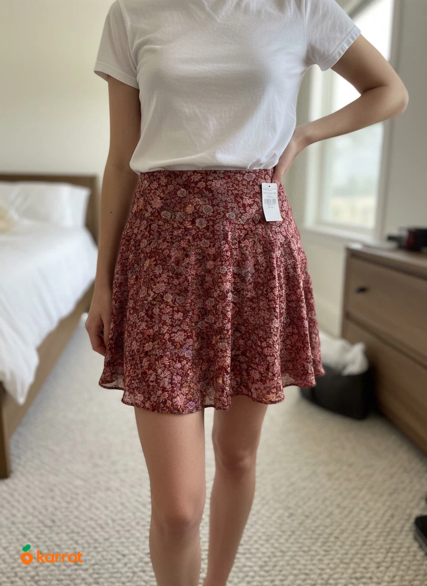 American Eagle Floral Mini Skirt - XS - photo 2