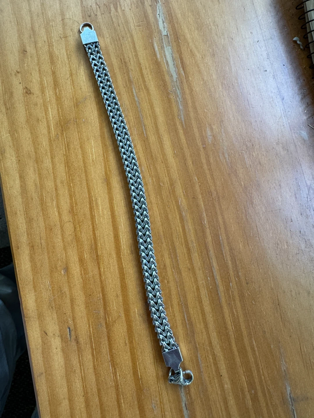 Silver-Tone Wheat Chain Bracelet - photo 2