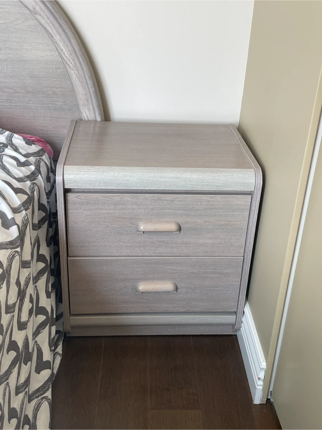Two-Drawer Bedroom Nightstand
