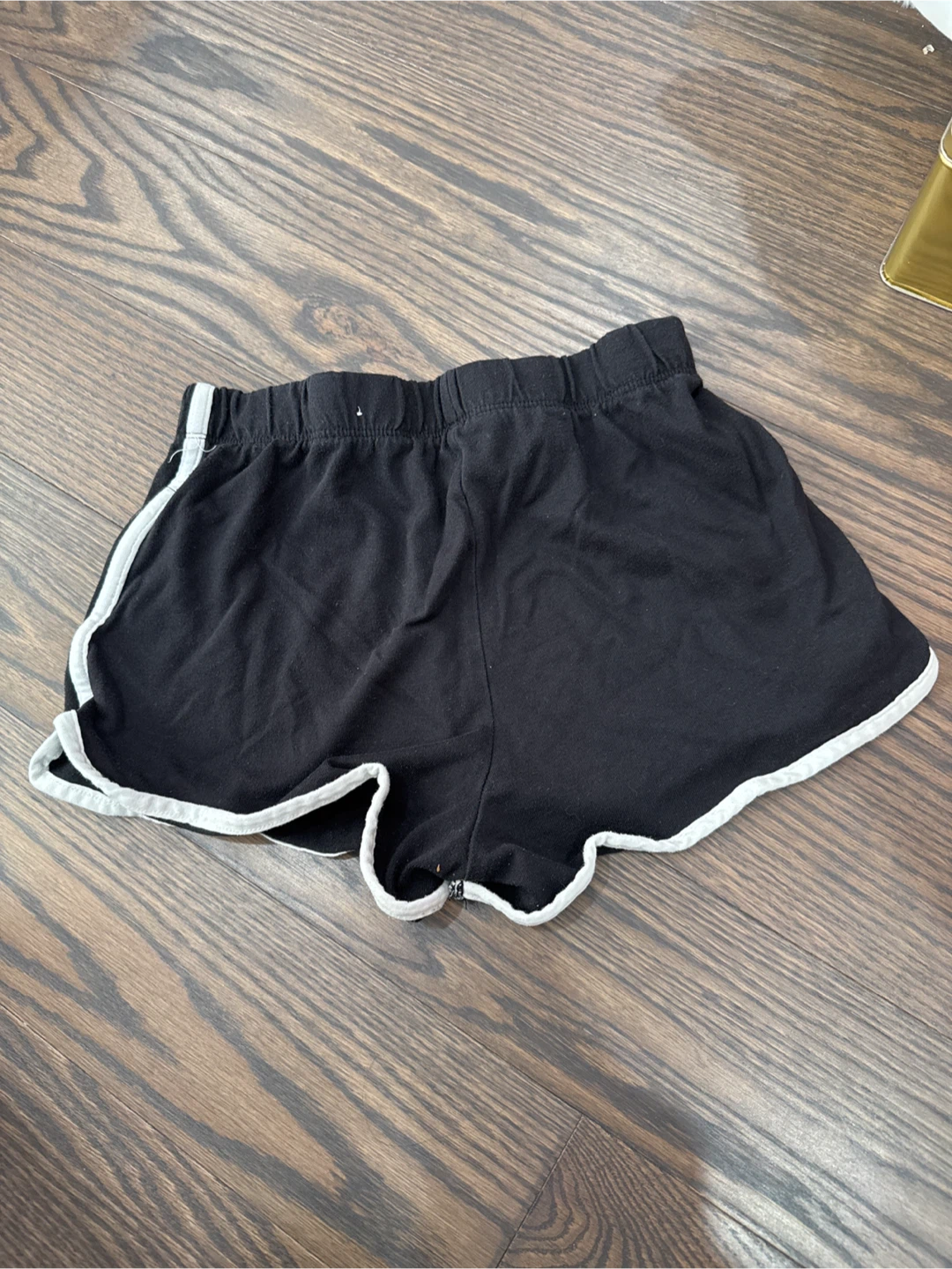 Black Athletic Shorts with White Trim - photo 2