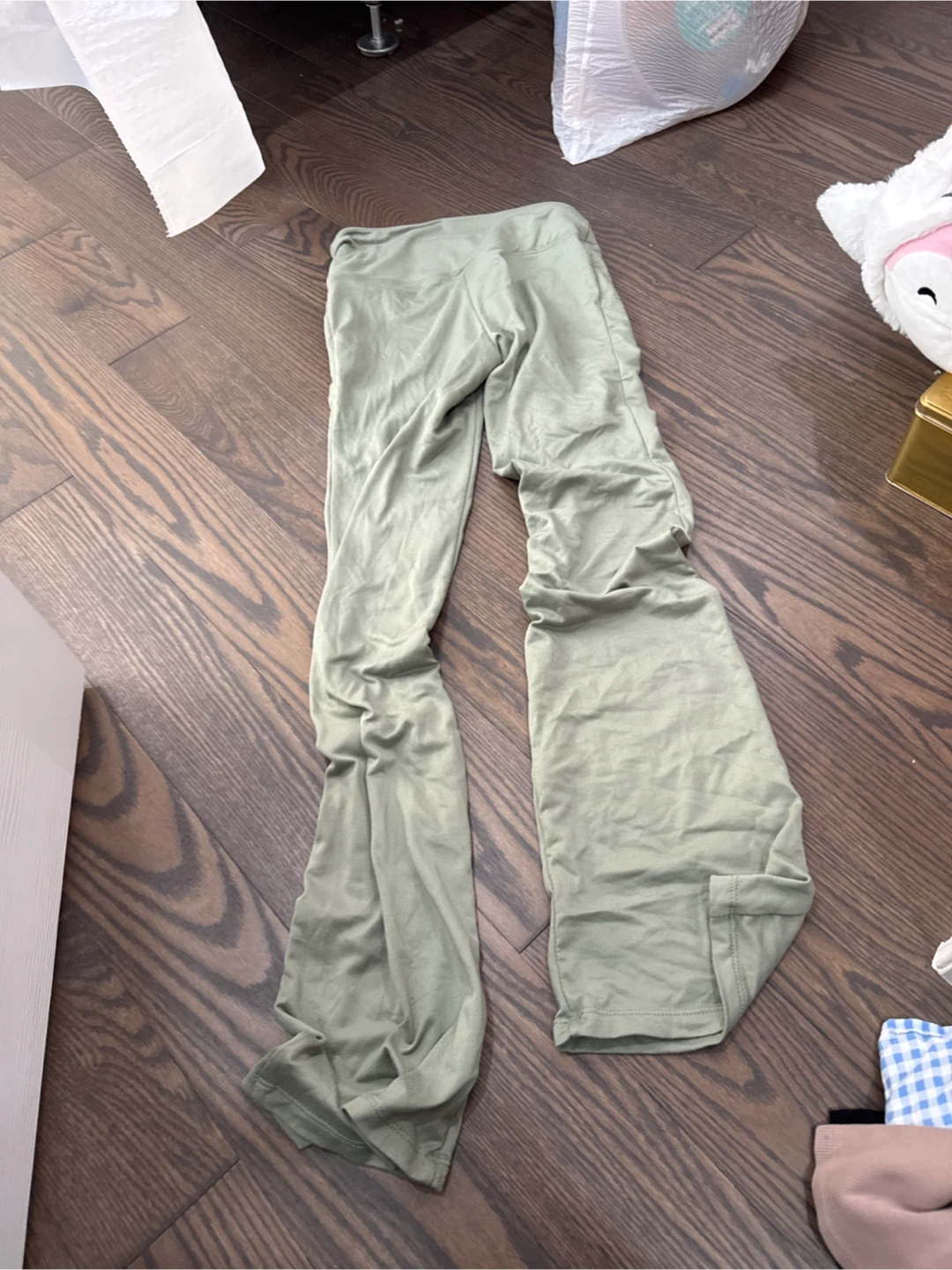 Olive Green Flare Leggings - photo 2