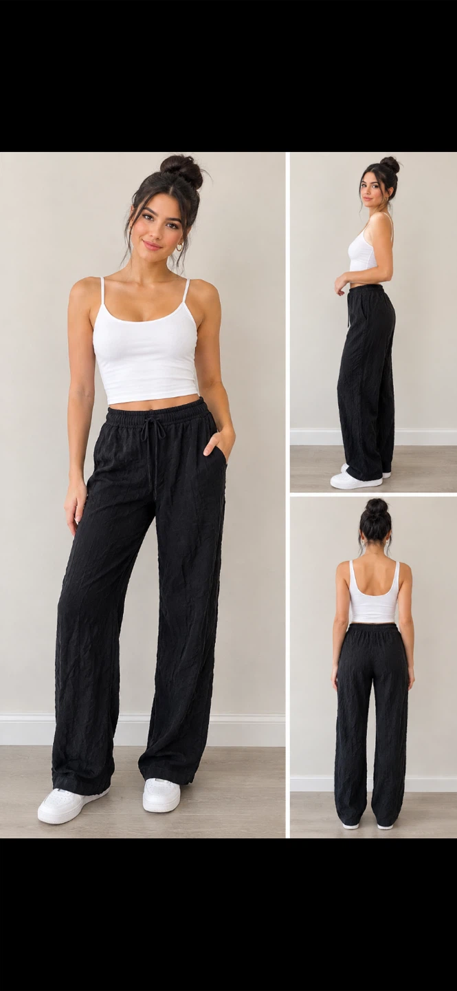 Gap Y2K pull on drawstring wide leg pants size s