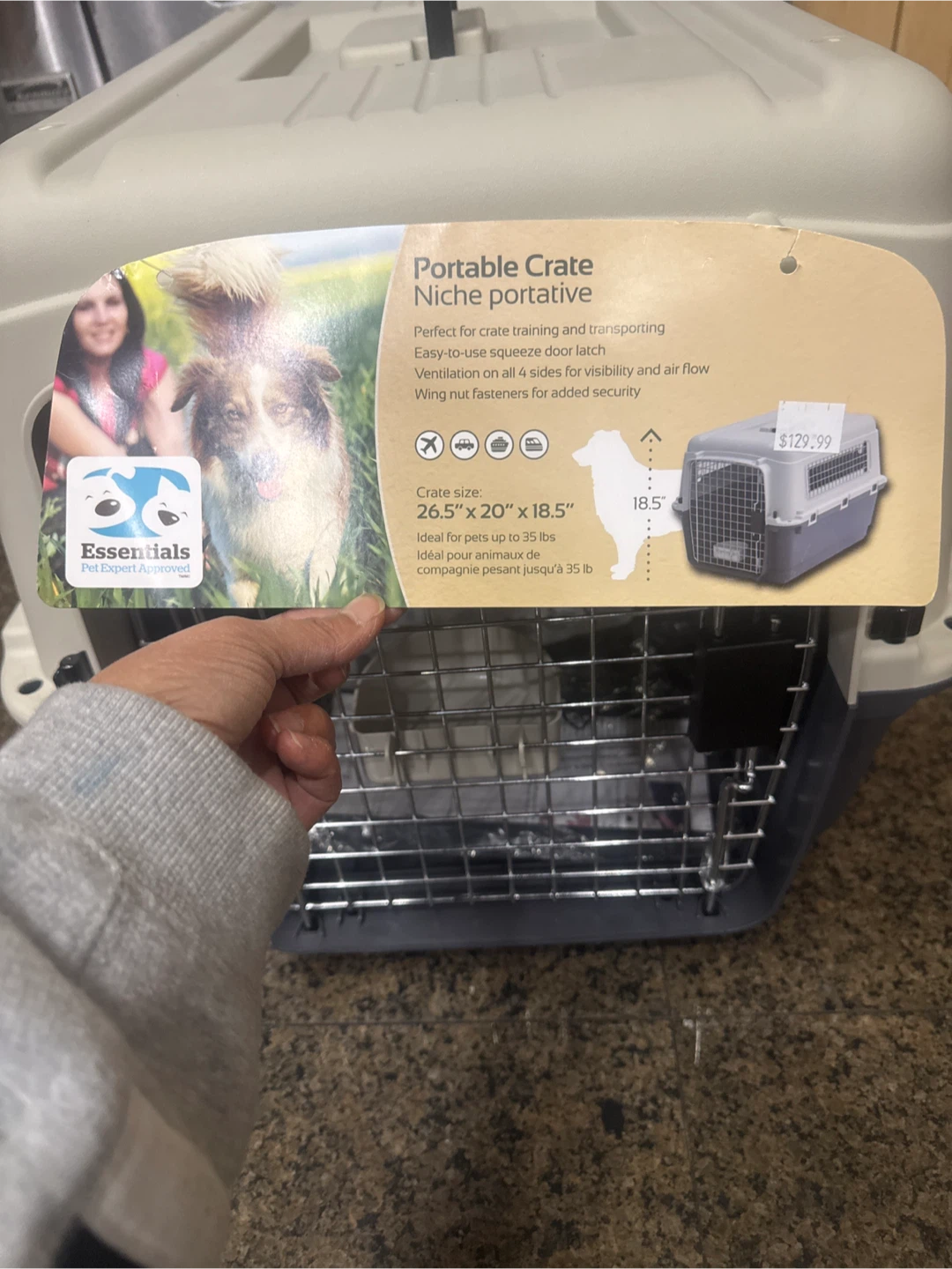 Brand NEW - Essentials Portable Pet Crate 26.5 inch