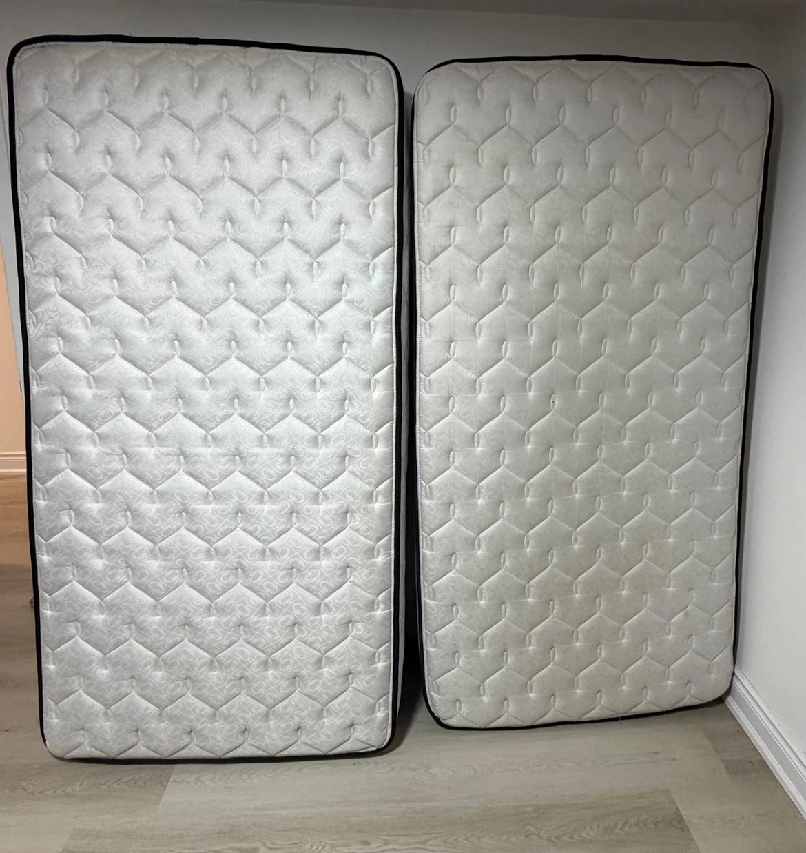 Two Sealy Twin Mattress Foundations