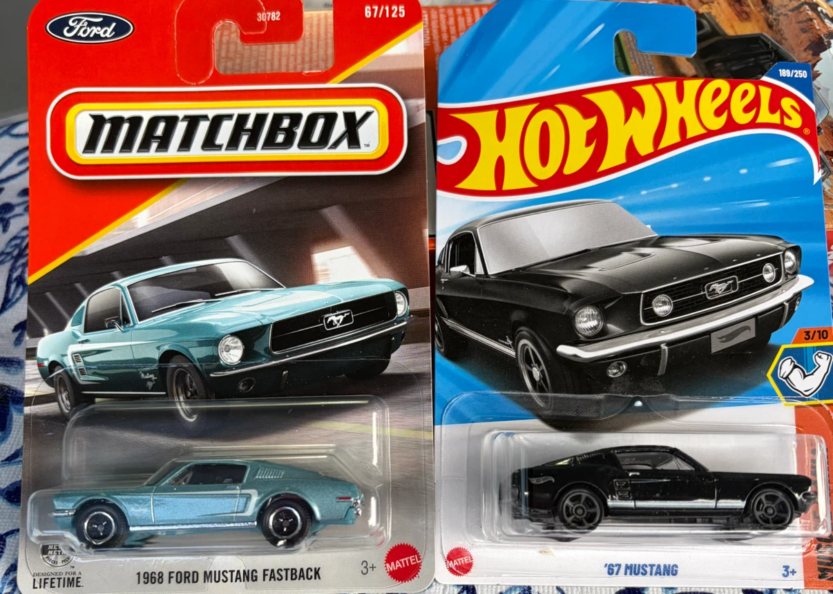 Matchbox and Hot Wheels Ford Mustang Diecast Cars