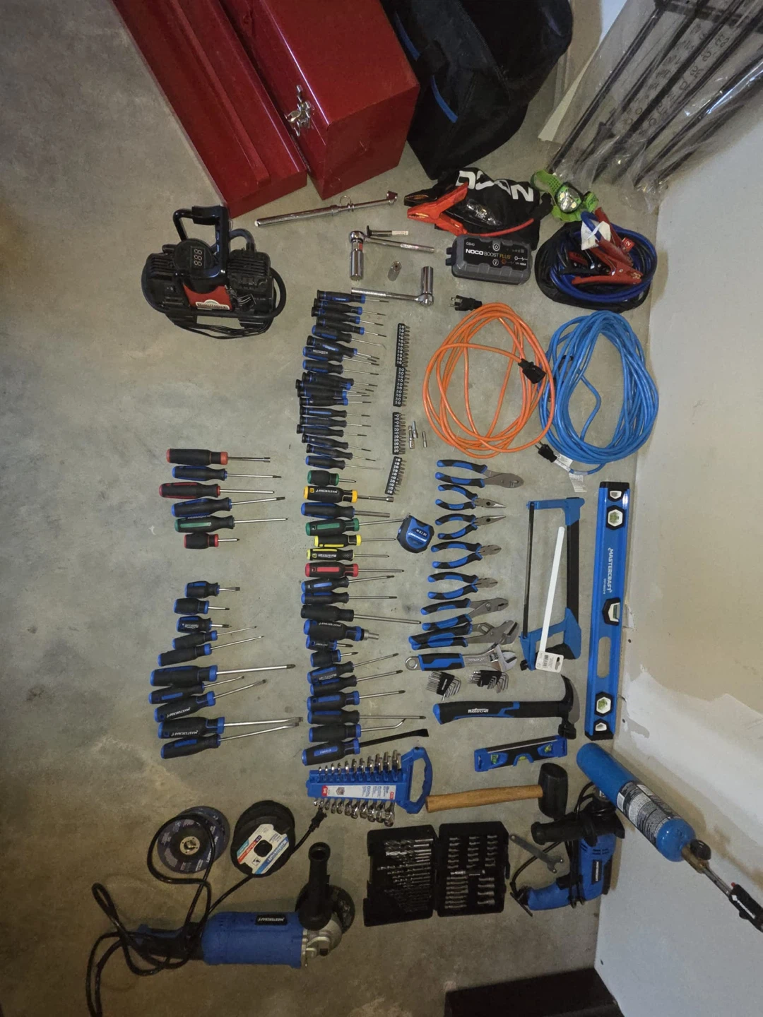 Assorted Mastercraft and Motomaster Tool Collection