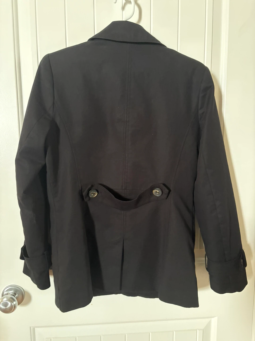 Le Château Women’s Black Double Breasted Trench Coat - photo 2
