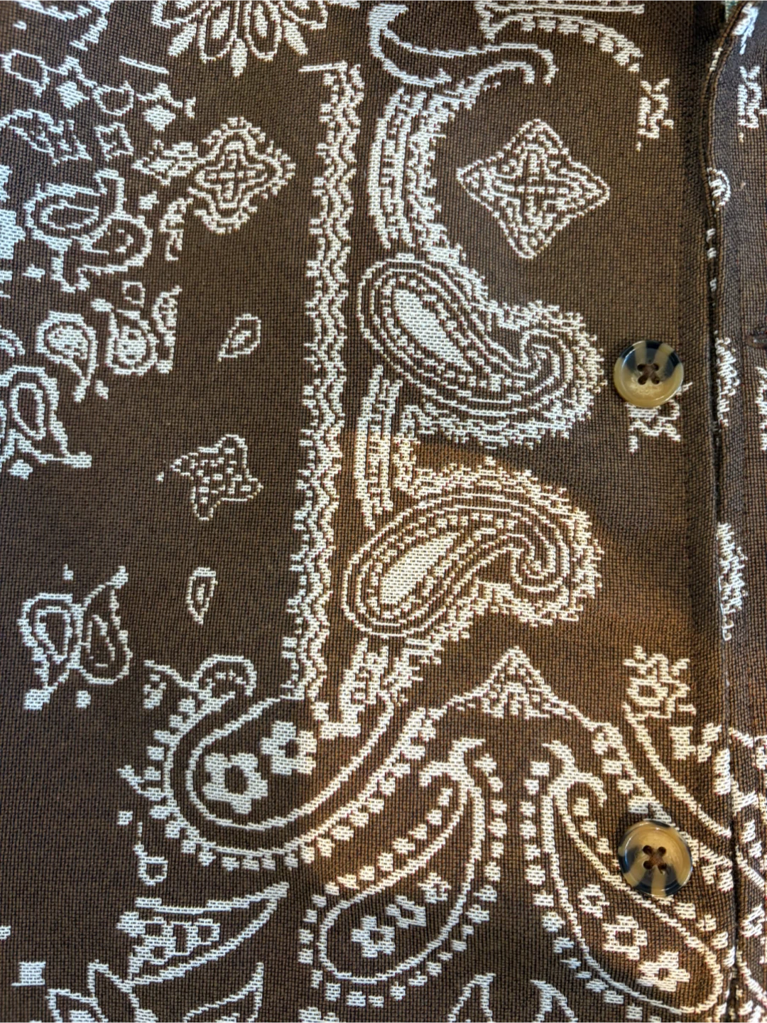 New mens Super Massive Paisley Bandana Button-Up Shirt Jacket - photo 2