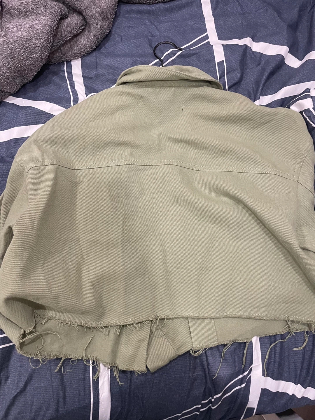 Zara Olive Green Cropped Jacket - photo 3