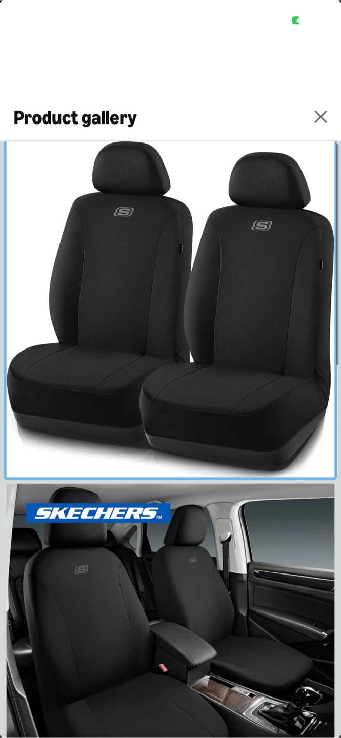 Skechers Car Seat Covers - Black