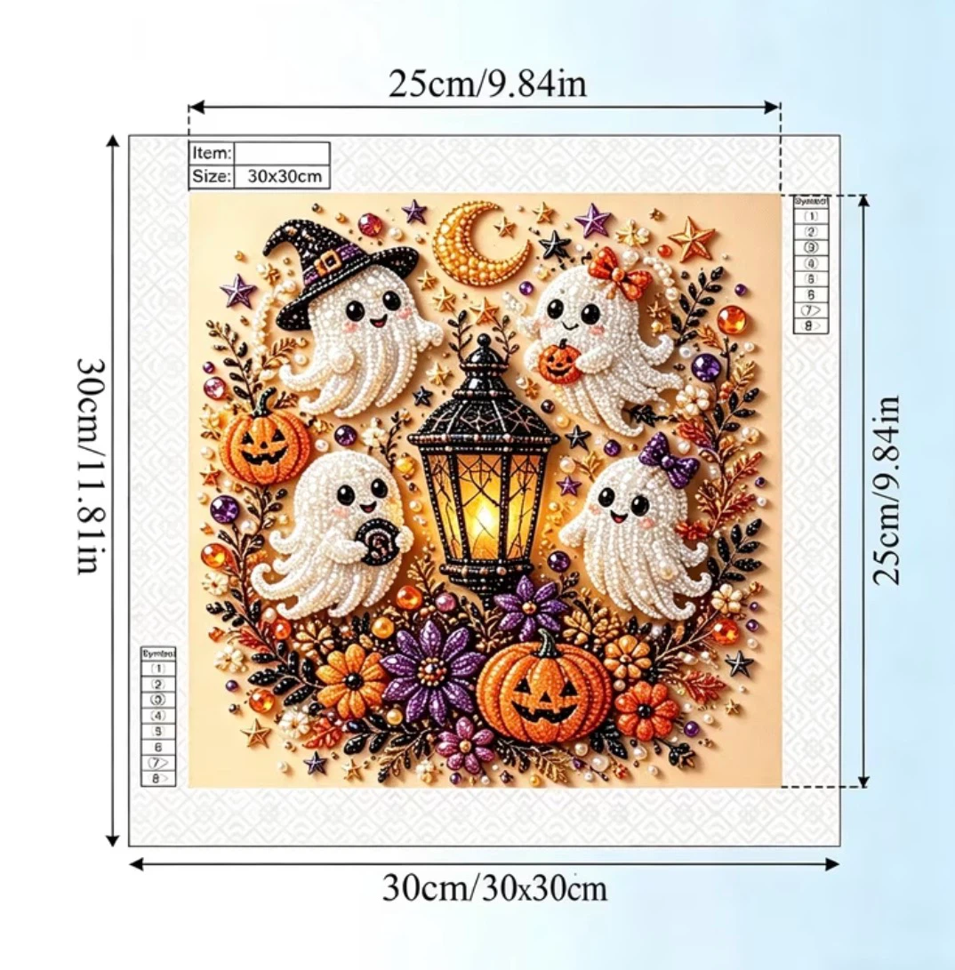 Halloween ghost diamond painting kit - photo 3