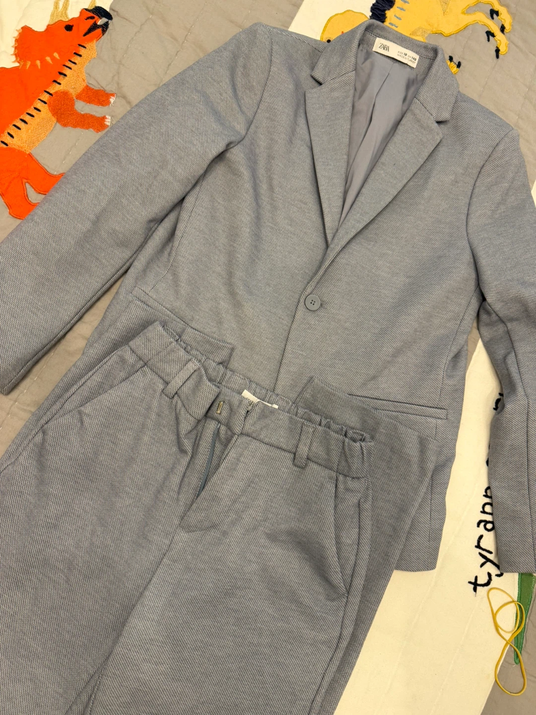 ZARA boys pale blue size 10 suite (worn once) for 1 hour