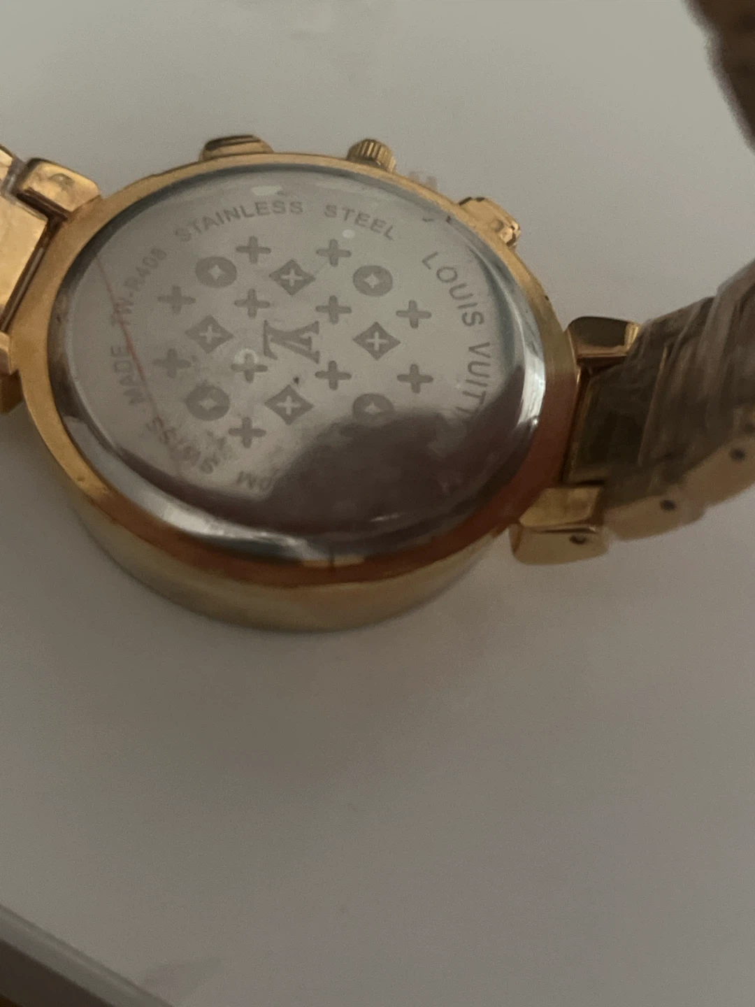 Louis Vuitton Chronometer Gold Tone Watch - photo 2