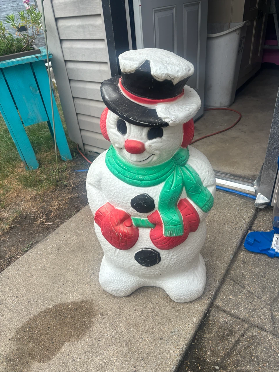 Vintage Plastic Snowman Christmas Decor - photo 4
