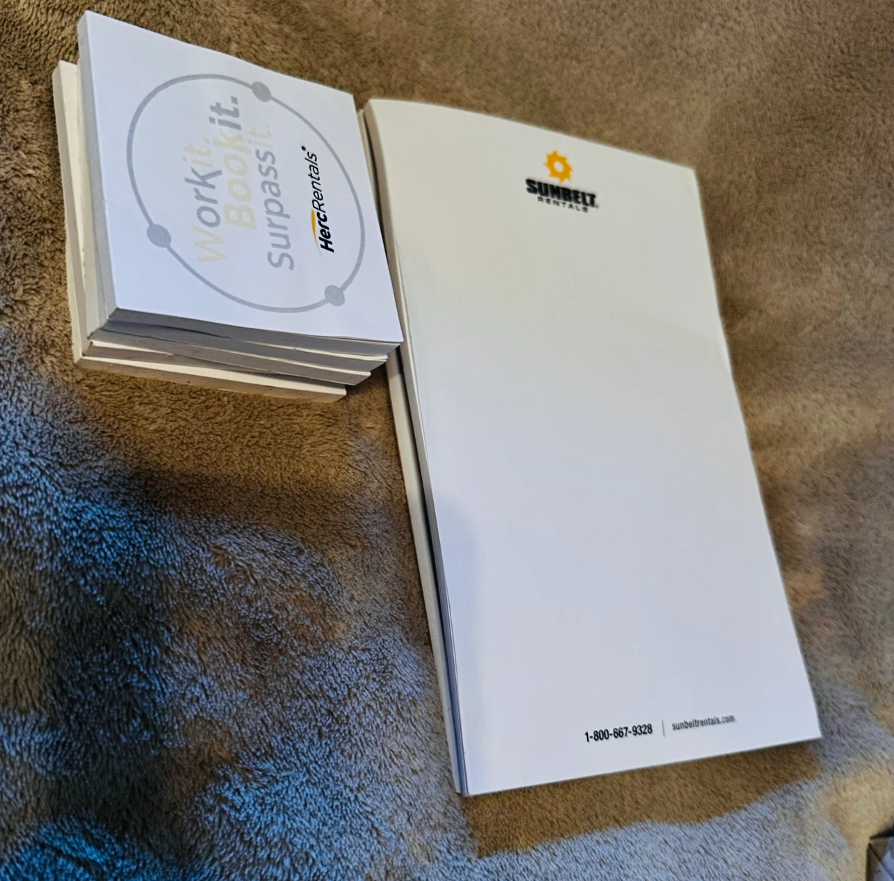 Sunbelt Rentals and Herc Rentals Memo Pads