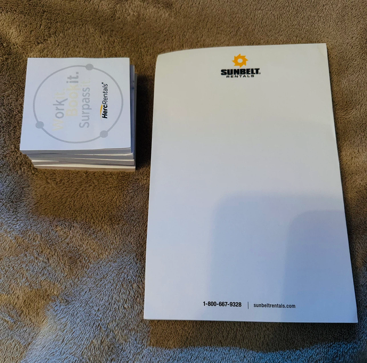 Sunbelt Rentals and Herc Rentals Memo Pads - photo 2