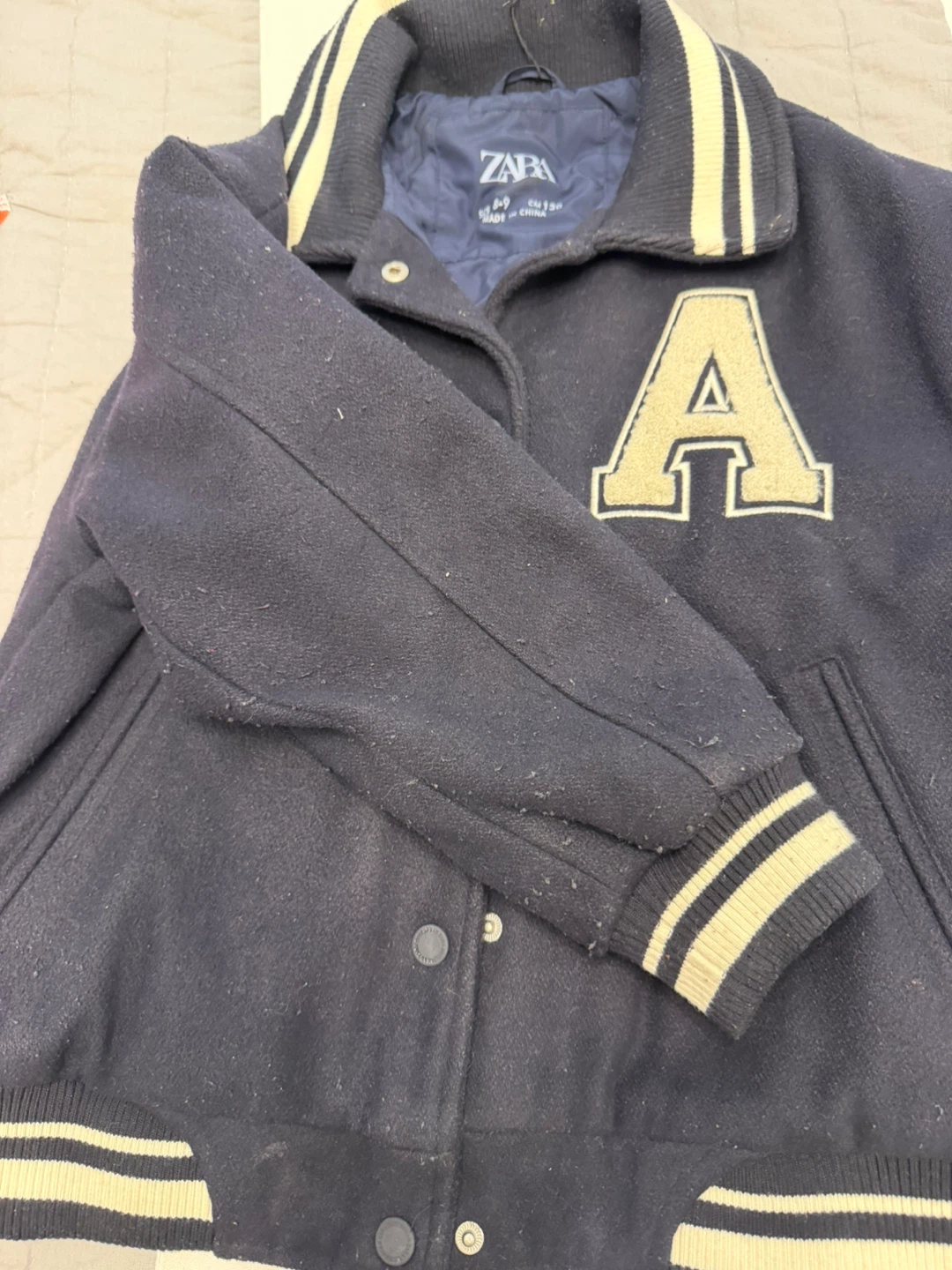 Zara Oakland Varsity Jacket Size 8-9 - photo 3