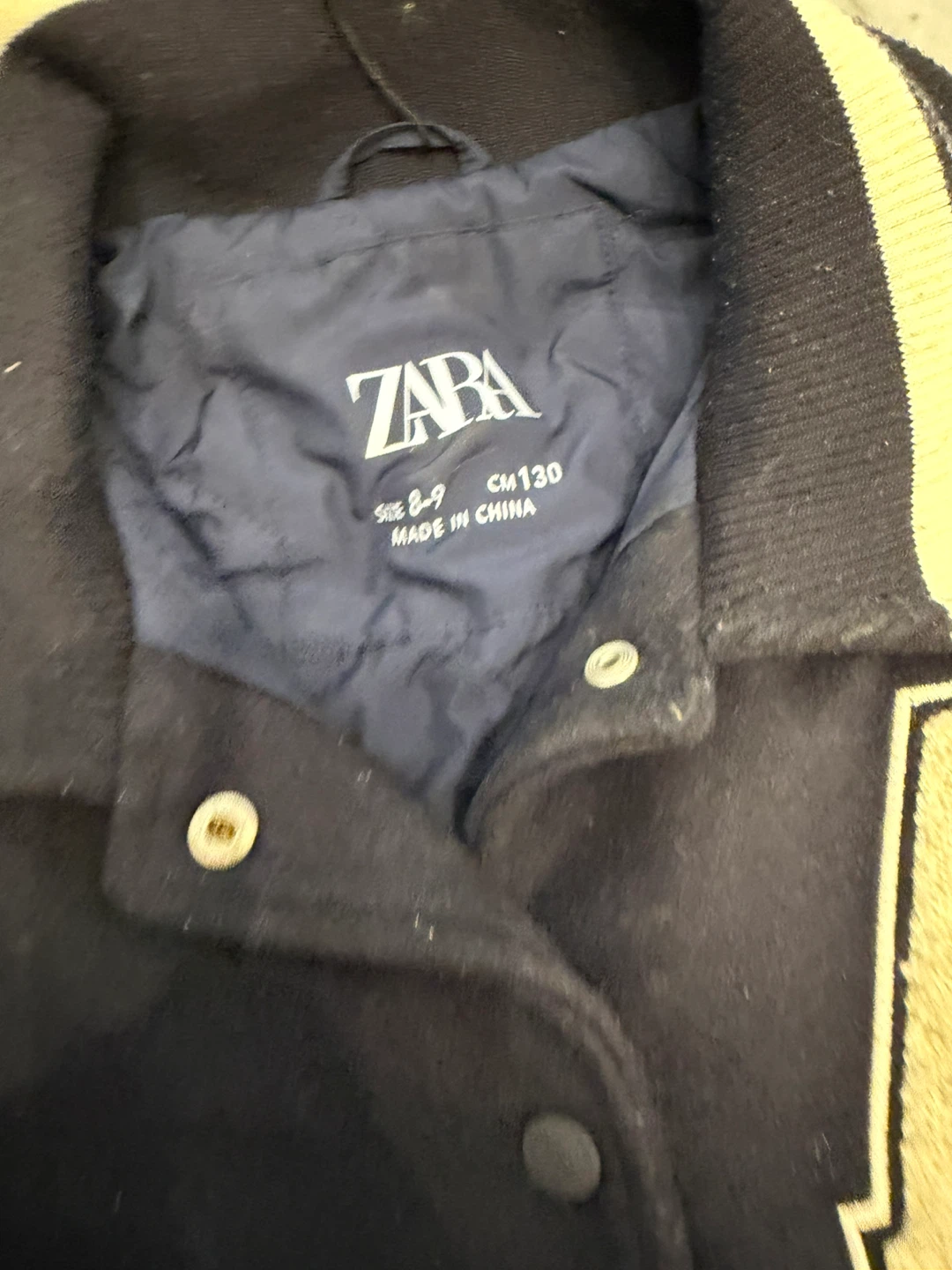 Zara Oakland Varsity Jacket Size 8-9 - photo 4