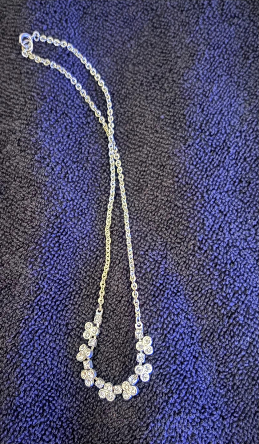 Crystal flower necklace - photo 5