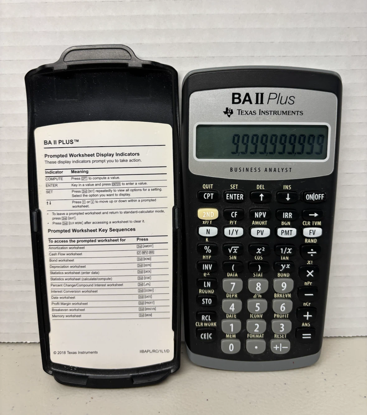 Texas Instruments BA II Plus Financial Calculator