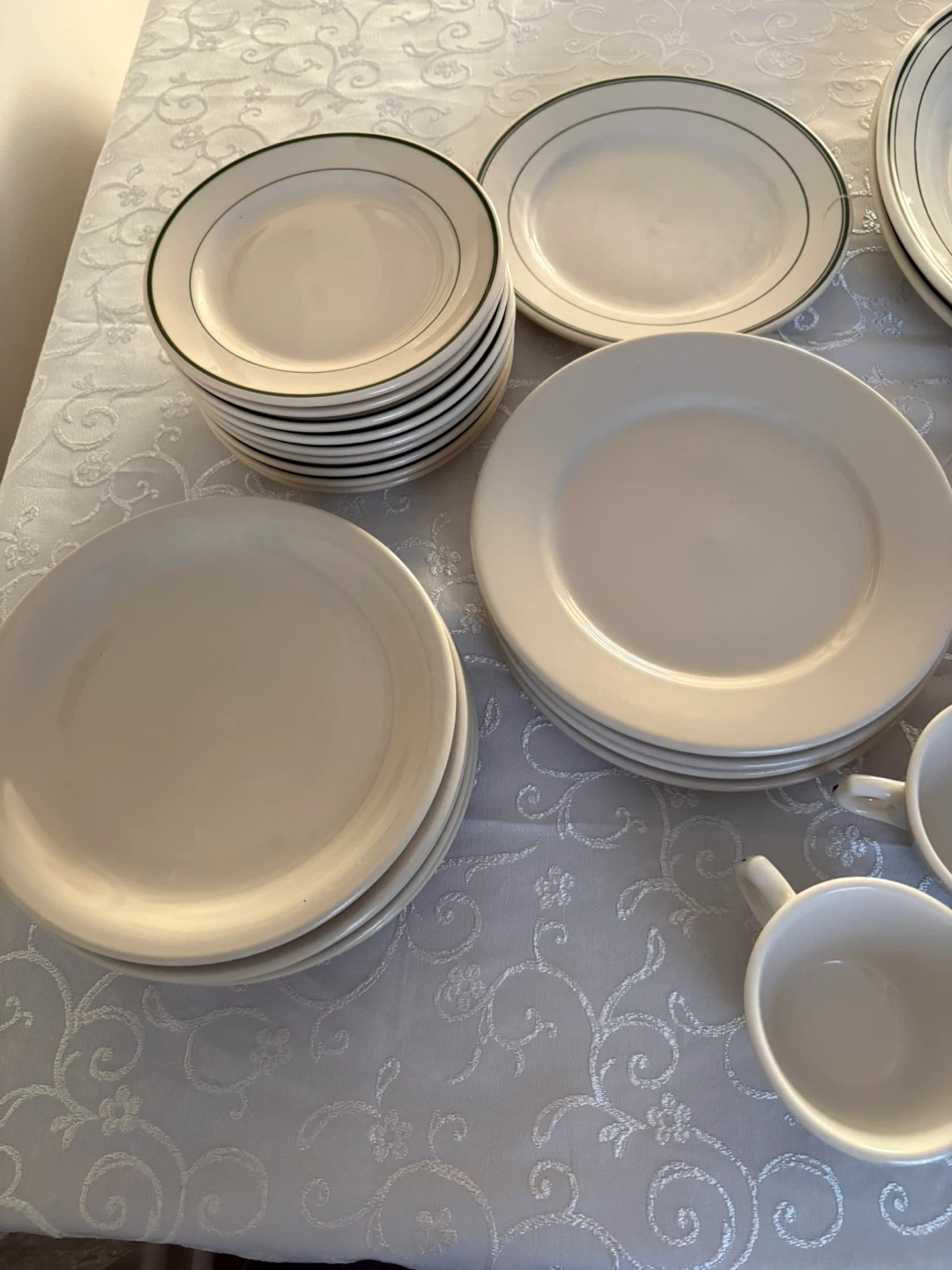Assorted Dinnerware and Cup Set. Mix and match  9 peson serve