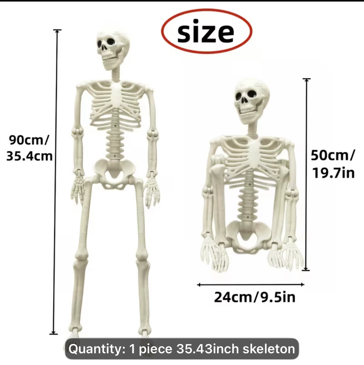 Posable Halloween Skeleton Decoration - photo 4