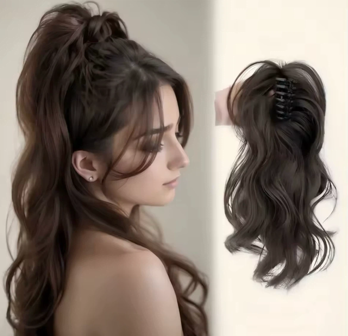 Claw Clip Ponytail Hair Extension - photo 2