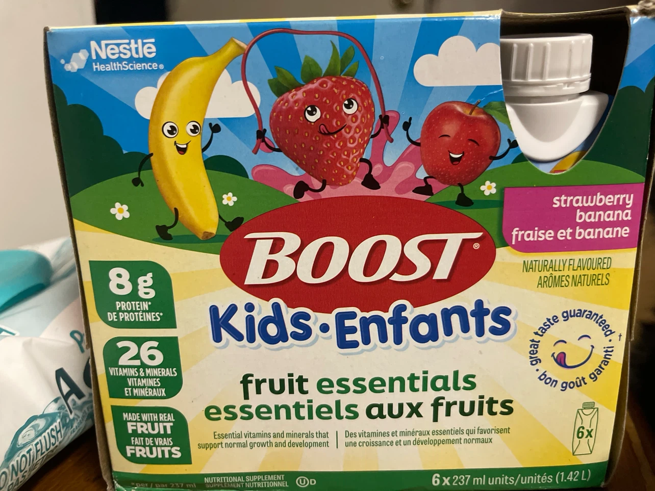 Boost Kids Strawberry Banana Nutritional Supplement - 6 Pack