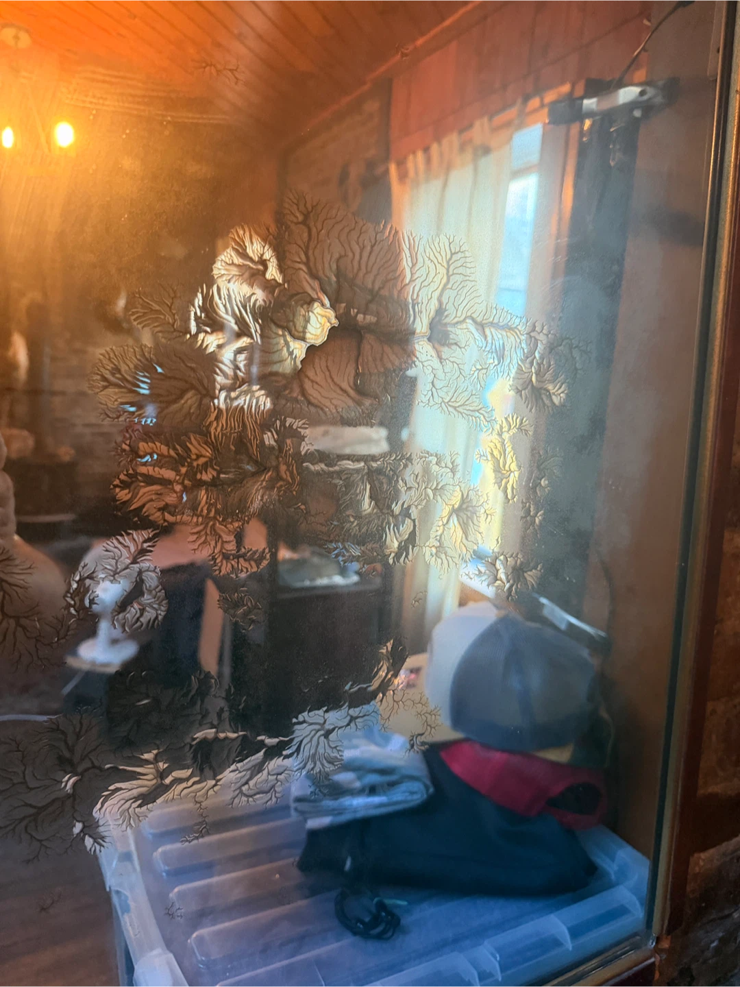 Vintage Wooden Wall Mirror - photo 2