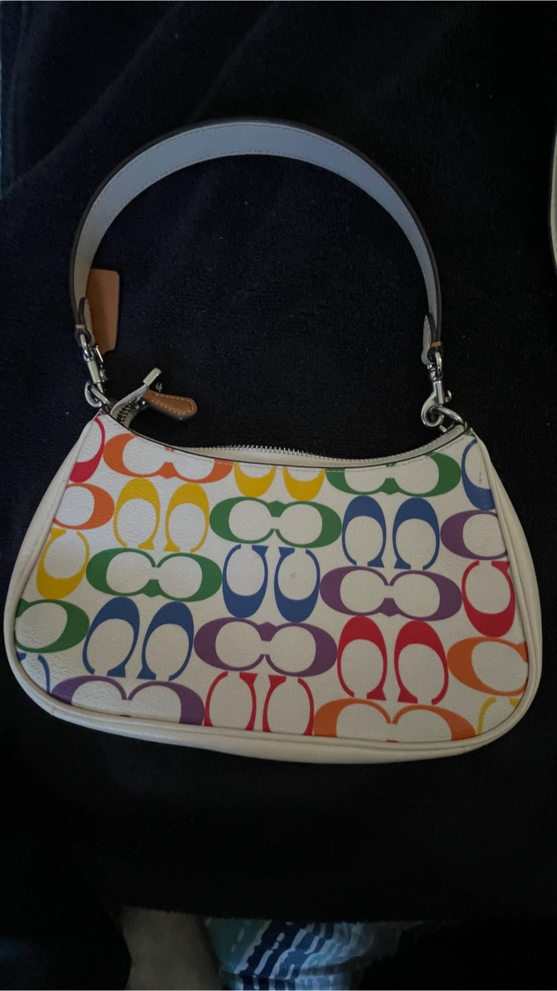 Coach Pride Rainbow Signature Shoulder Bag