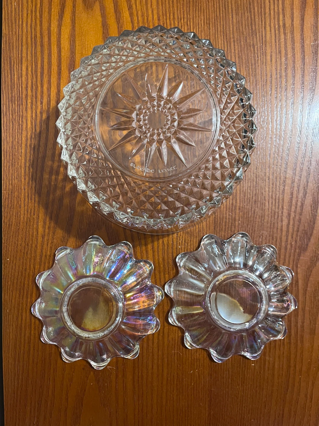 VINTAGE GLASS BOWLS (Read description) - photo 2